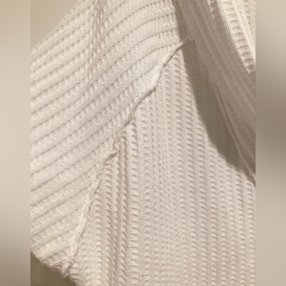 We the Free Wildcat Cowl Neck Thermal Sweater Pullover, Size M, Ivory - Picture 8 of 15